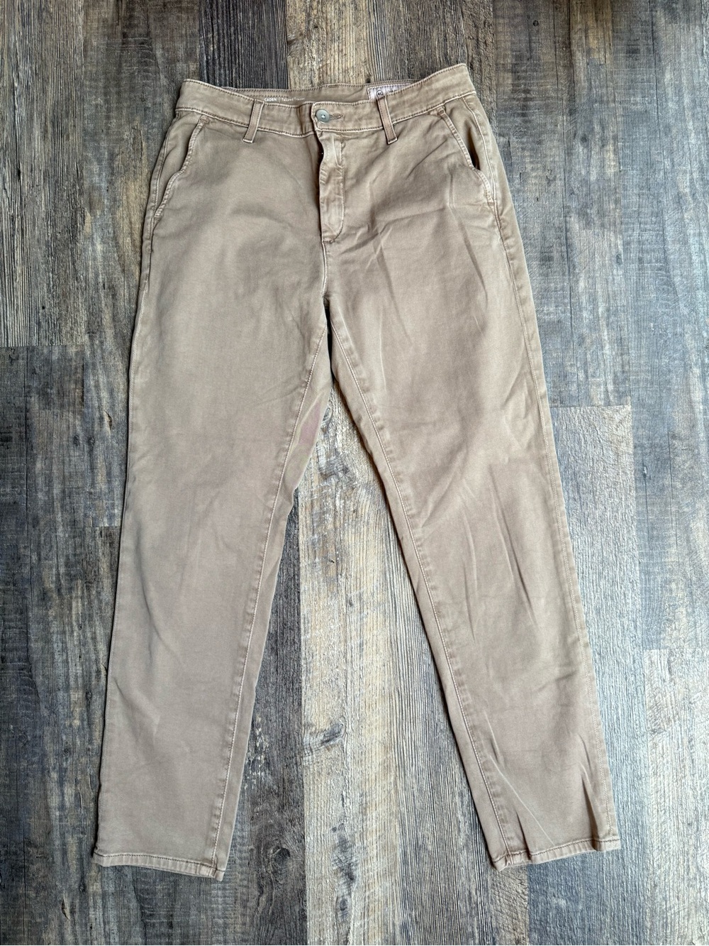 AG Adriano Goldschmied Women's Tan Chino Pants